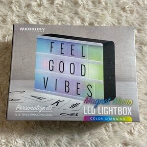 Color Changing Micro LED Marquee Lightbox Magnet USB Battery